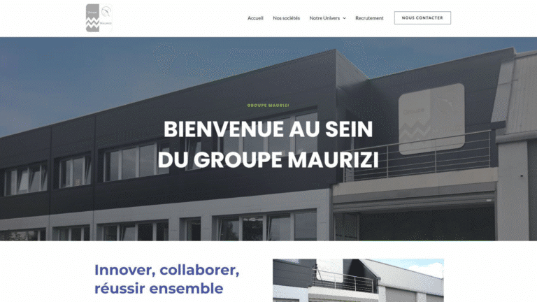 Site web Groupe Maurizi
