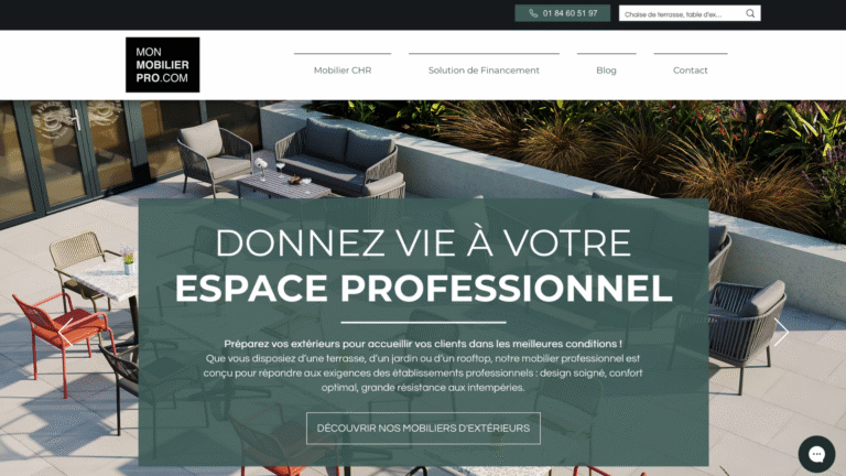 Site web Mon Mobilier Pro