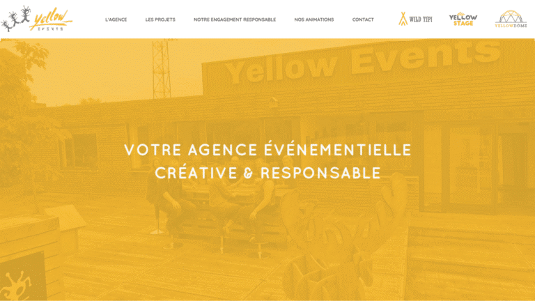 Site web Yellow Event