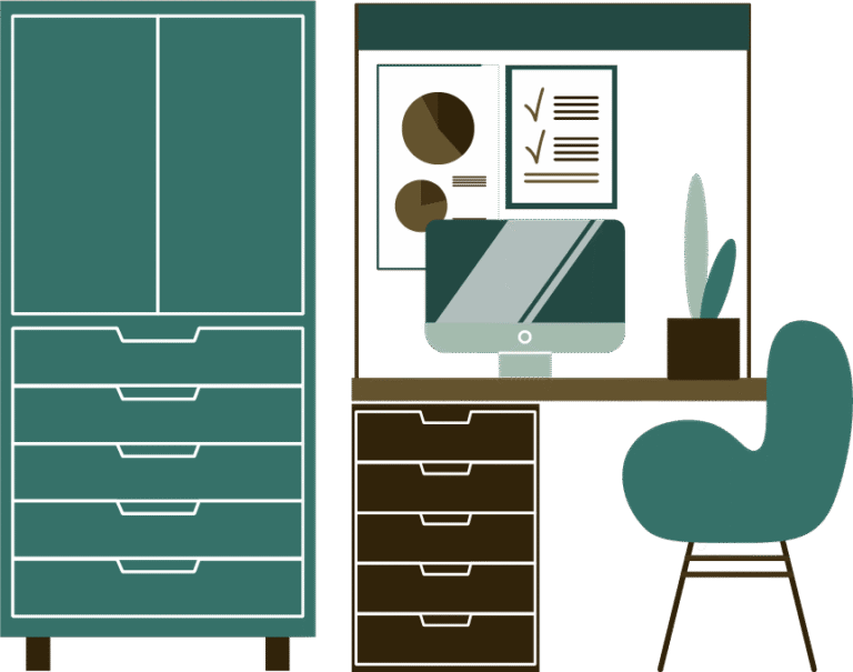 Illustration du bureau de Kévin Garet