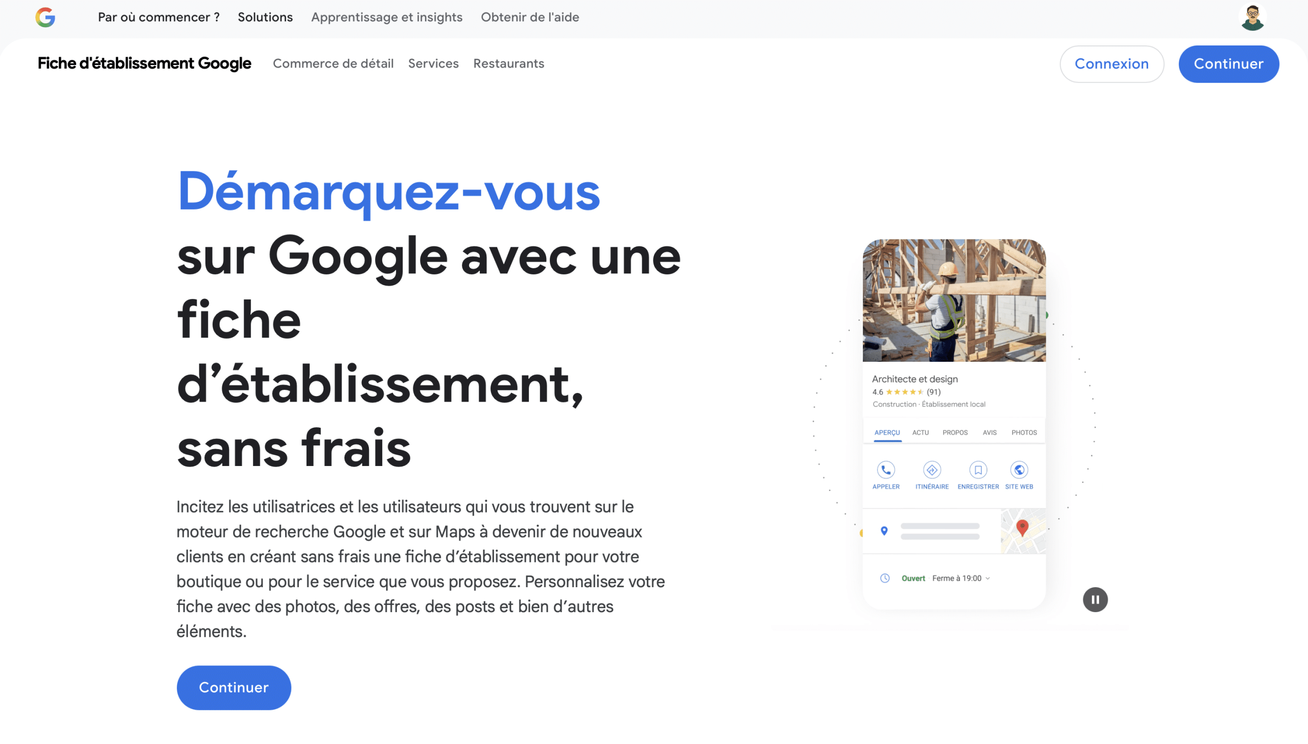 Site web pour créer une fiche Google My Business